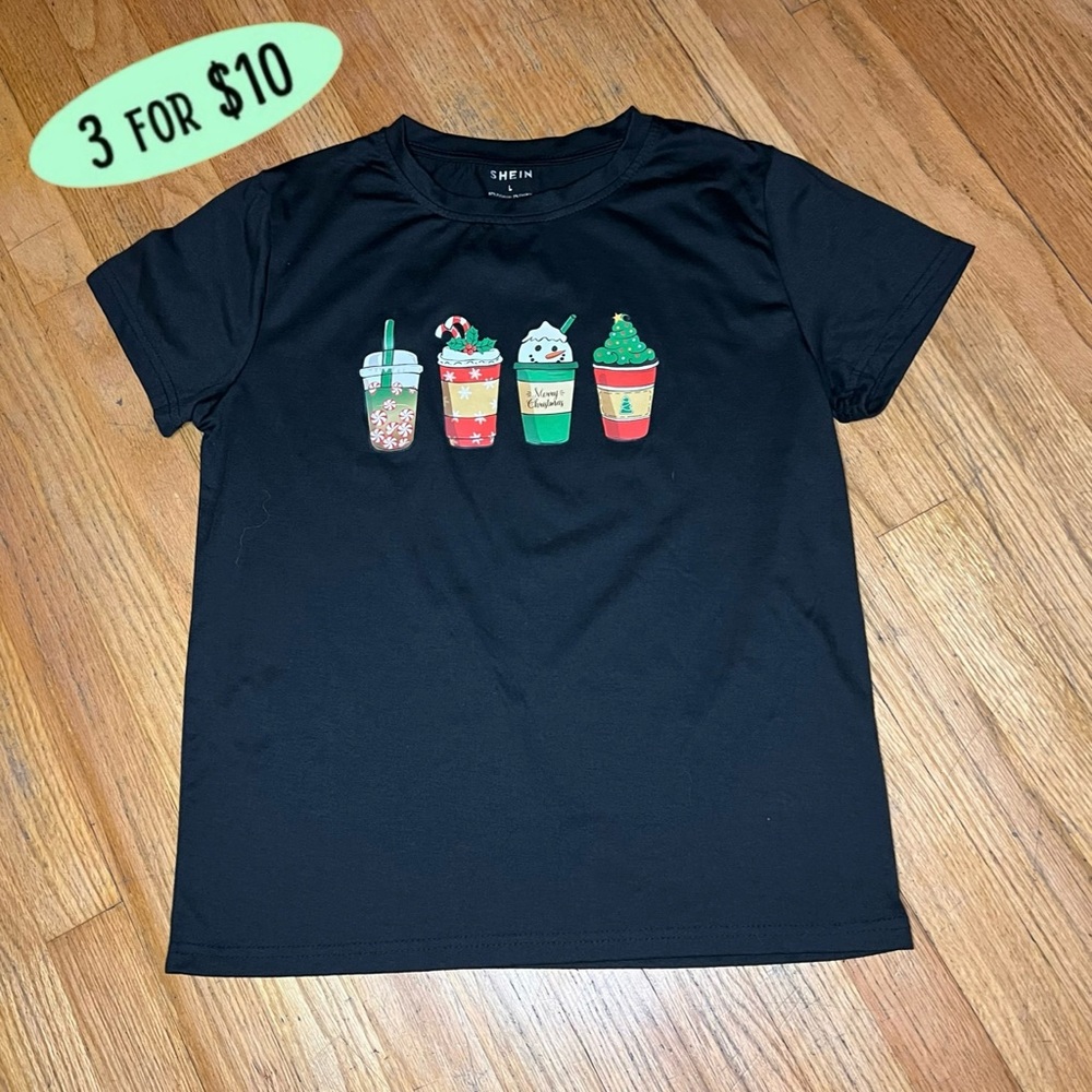Black Holiday Drink Shirt